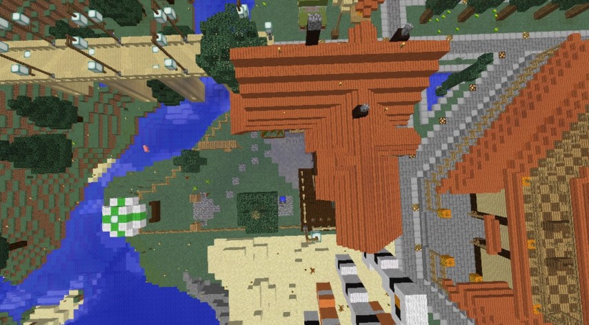 Minecrafterししゃもがマインクラフトでぷっこ村にジブリのグーチョキパン店をアレンジして建設する2