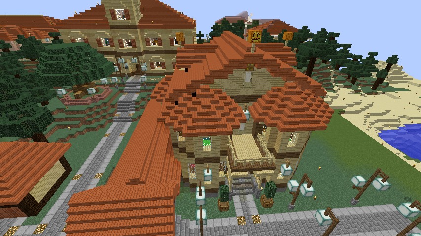 Minecrafterししゃもがマインクラフトでぷっこ村に旧木下建平邸をアレンジ再現して貸しギャラリーにする5