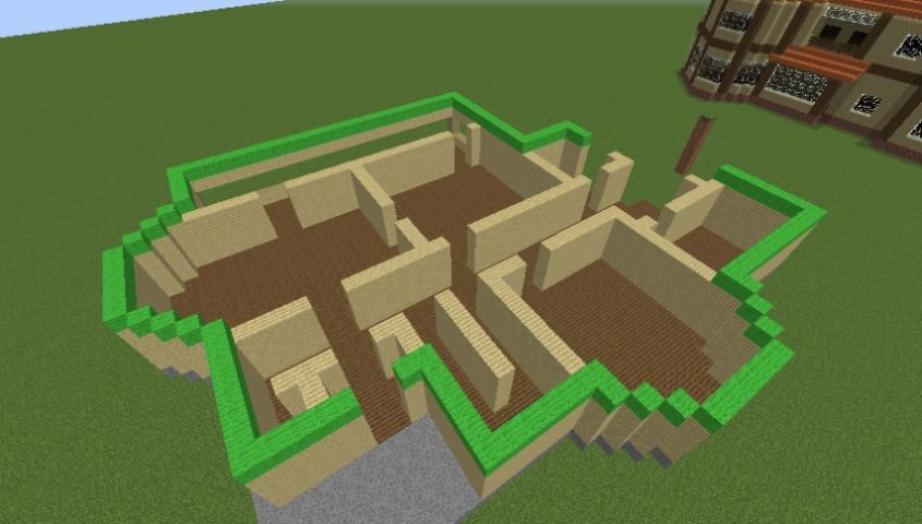 Minecrafterししゃもがマインクラフトでぷっこ村にブラフ18番館を建設し巨大噴水を眺めながらくつろげる観光資源化する2