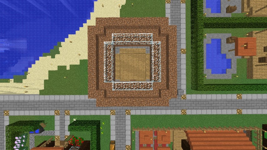 Minecrafterししゃもがマインクラフトでぷっこ村に水でできたかっこいい家を建設して茶番を演じながら作成方法を紹介する9