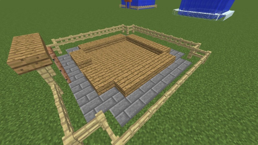 Minecrafterししゃもがマインクラフトでぷっこ村に水でできたかっこいい家を建設して茶番を演じながら作成方法を紹介する6