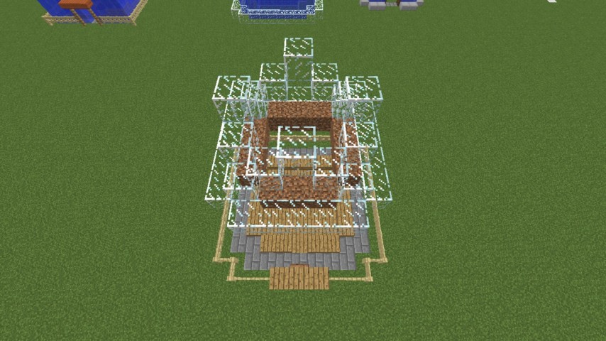 Minecrafterししゃもがマインクラフトでぷっこ村に水でできたかっこいい家を建設して茶番を演じながら作成方法を紹介する13