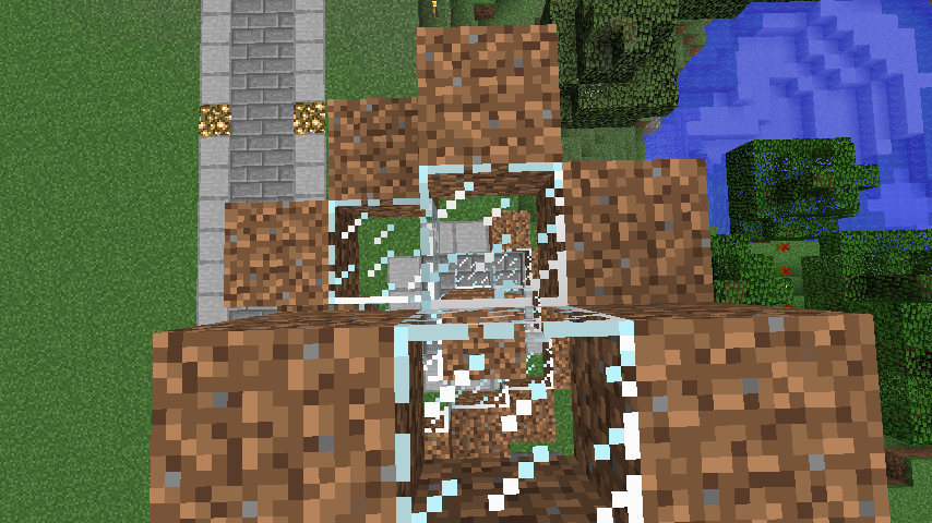 Minecrafterししゃもがマインクラフトでぷっこ村にウネウネした噴水を作る13