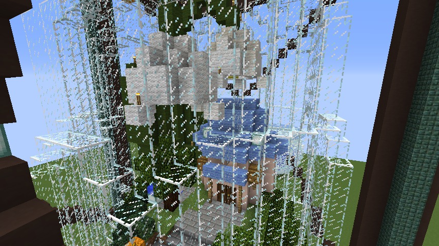 Minecrafterししゃもがマインクラフトでぷっこ村にランタンテラリウムを作る2