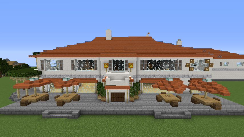 Minecrafterししゃもがマインクラフトでぷっこ村にイギリス館を建てて紹介する6