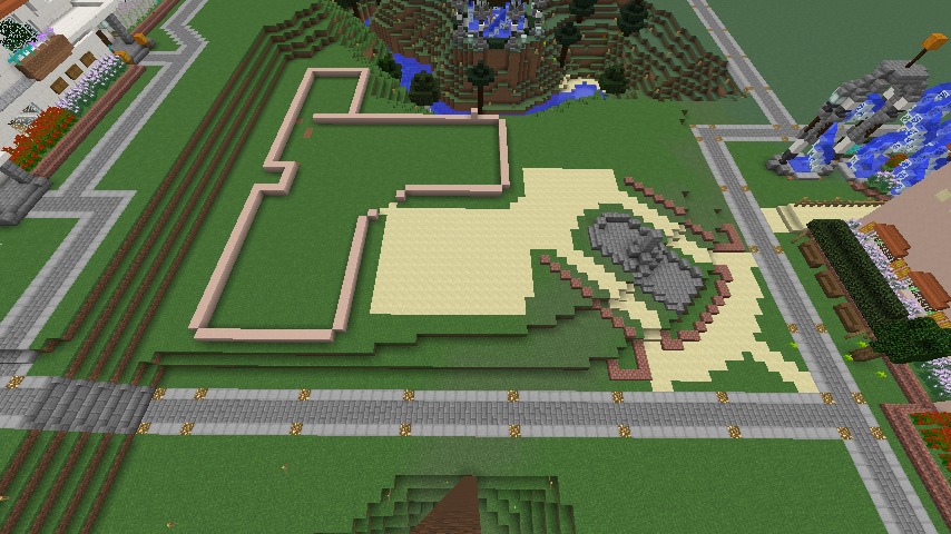 Minecrafterししゃもがマインクラフトでぷっこ村にオルゴールの森にある小さな教会を建てて結婚式場にする4