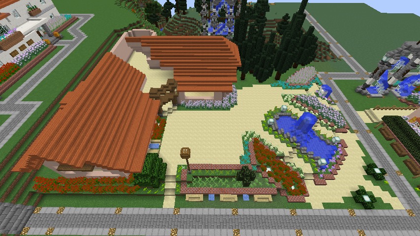 Minecrafterししゃもがマインクラフトでぷっこ村にオルゴールの森にある小さな教会を建てて結婚式場にする7