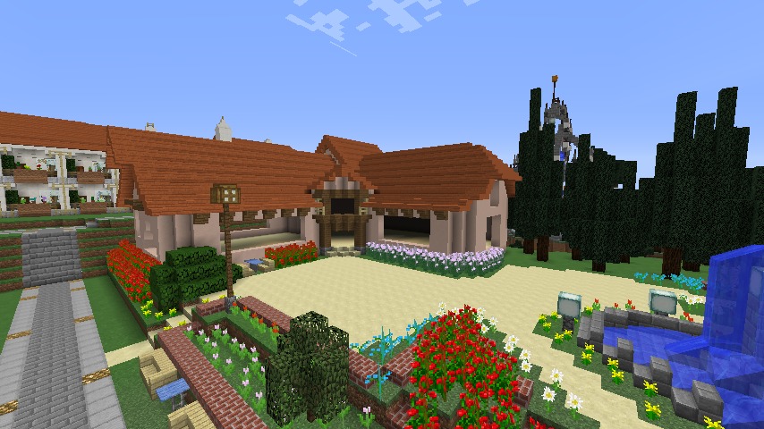 Minecrafterししゃもがマインクラフトでぷっこ村にオルゴールの森にある小さな教会を建てて結婚式場にする8