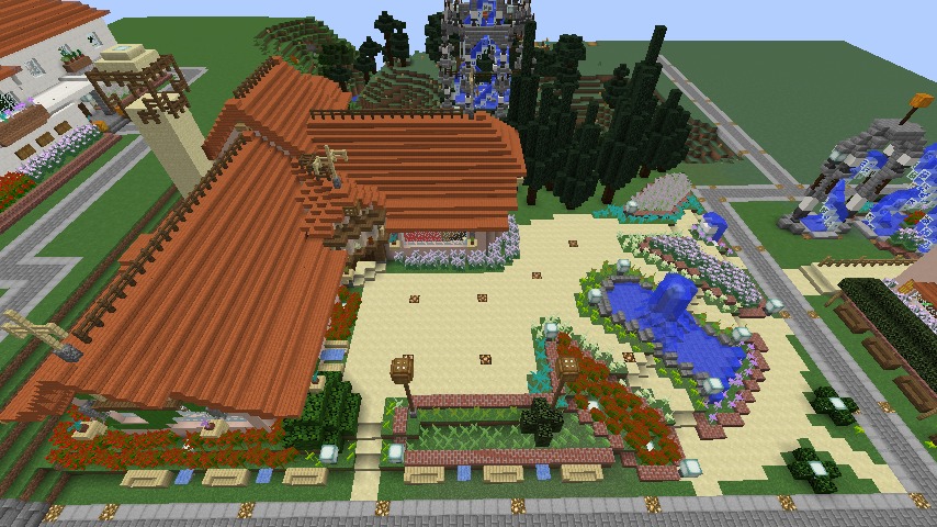Minecrafterししゃもがマインクラフトでぷっこ村にオルゴールの森にある小さな教会を建てて結婚式場にする1