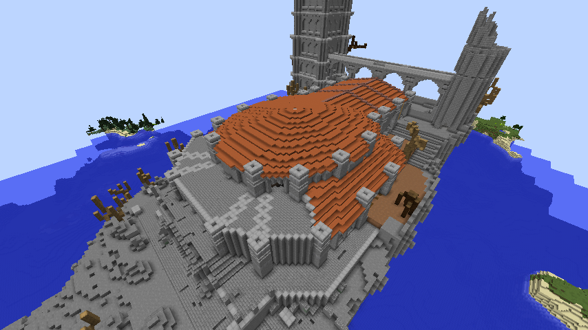 Minecrafterししゃもがマインクラフトでぷっこ村に火継ぎの祭祀場をつくってみた3