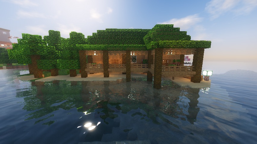 Minecrafterししゃもがマインクラフトで海辺の別荘をリフォームする14