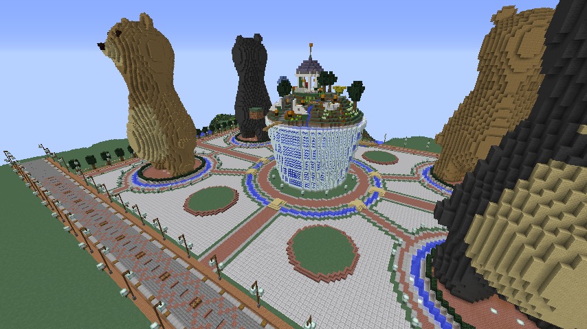 Minecrafterししゃもがマインクラフトでステキな広場を作る6