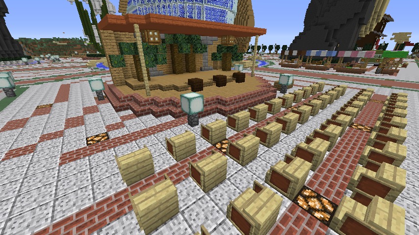 Minecrafterししゃもがマインクラフトでステキな広場を作る8