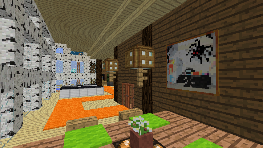 Minecrafterししゃもがマインクラフトでぷっこ村に移住者受け入れ用のログハウス8号を建てる12