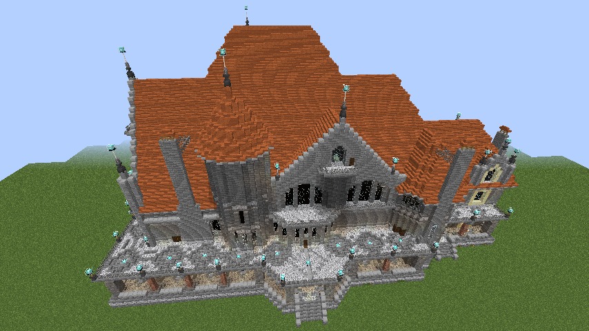 Minecrafterししゃもがマインクラフトでぷっこ村にクレイグダロック城を建築する7