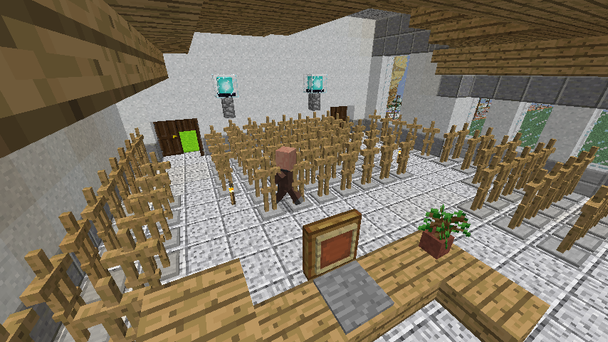 Minecrafterししゃもがマインクラフトでぷっこ村に船着き場を建設する11
