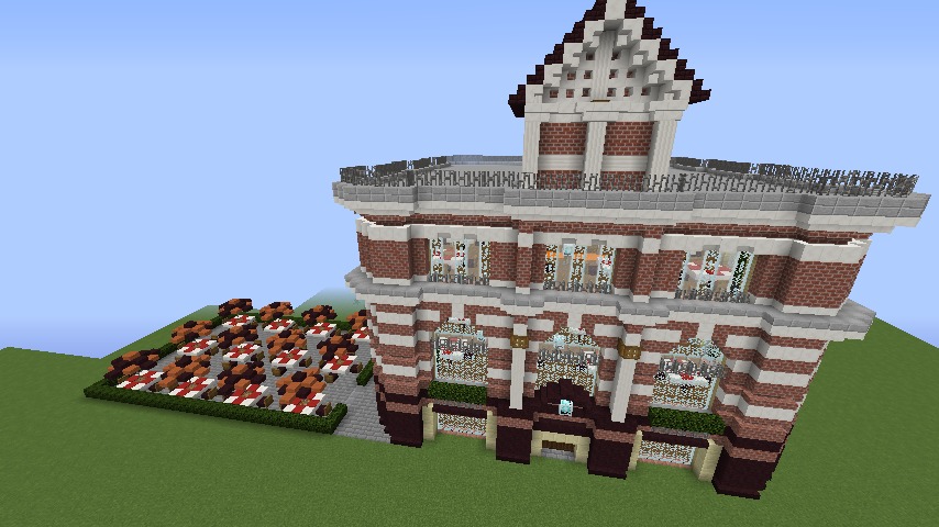 Minecrafterししゃもがマインクラフトでぷっこ村にレストランを建築する10