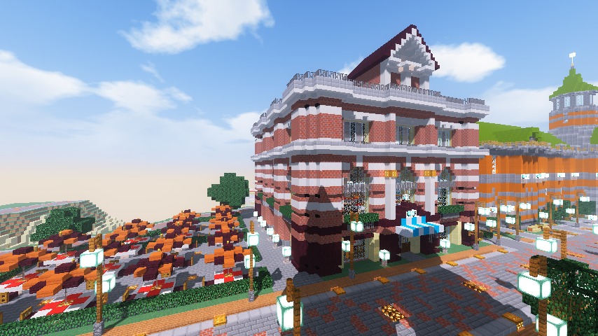 Minecrafterししゃもがマインクラフトでぷっこ村にレストランを建築する1