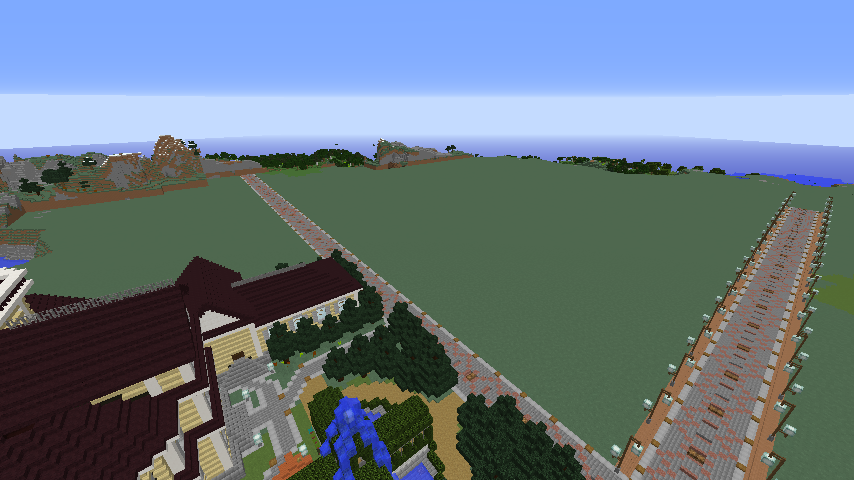 Minecrafterししゃもがマインクラフトでぷっこ村にCentral Fire Stationをモデルにした消防署を建築する13