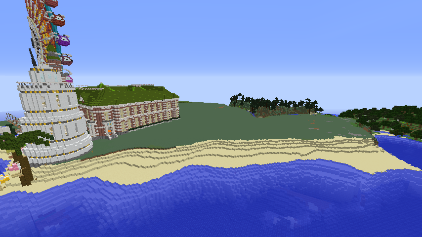 Minecrafterししゃもがマインクラフトでぷっこ村の浜辺を整備してみる2