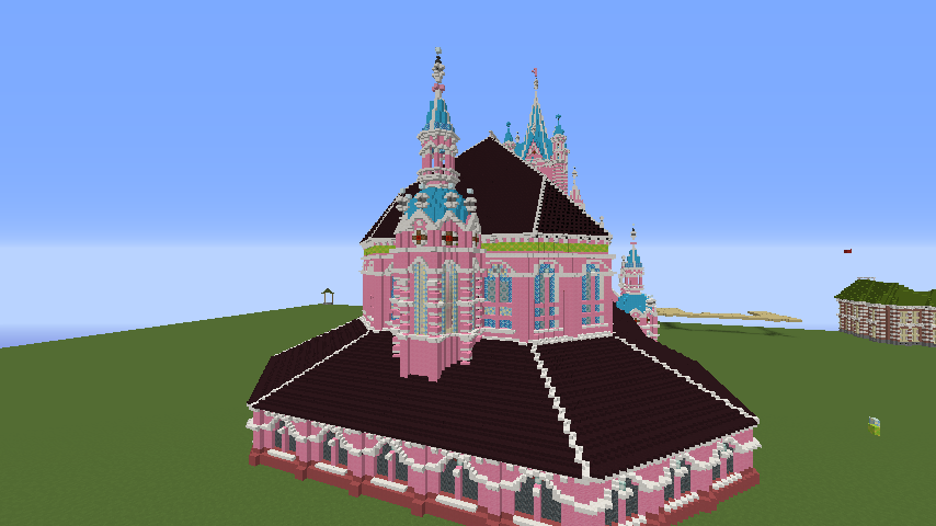 Minecrafterししゃもがマインクラフトでぷっこ村にタンディン教会を再現してみる11