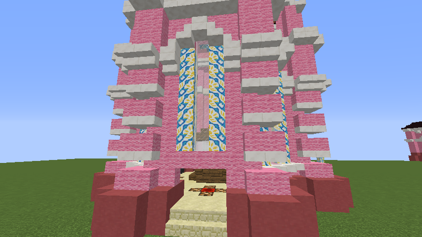 Minecrafterししゃもがマインクラフトでぷっこ村にオシャレな塔っぽいワープポイントを建築する6