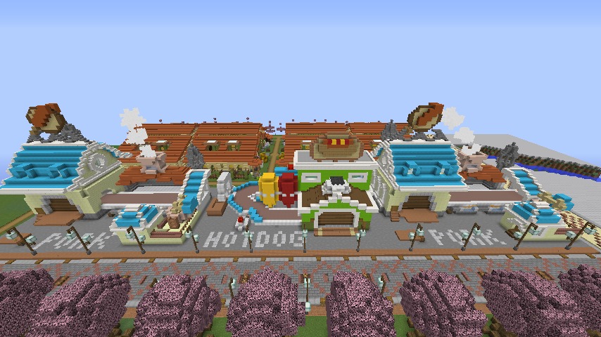 Minecrafterししゃもがマインクラフトでぷっこ村にポークフランク工場とかを建築する2