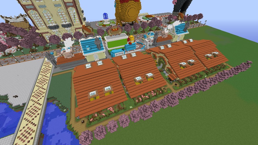 Minecrafterししゃもがマインクラフトでぷっこ村にポークフランク工場とかを建築する3