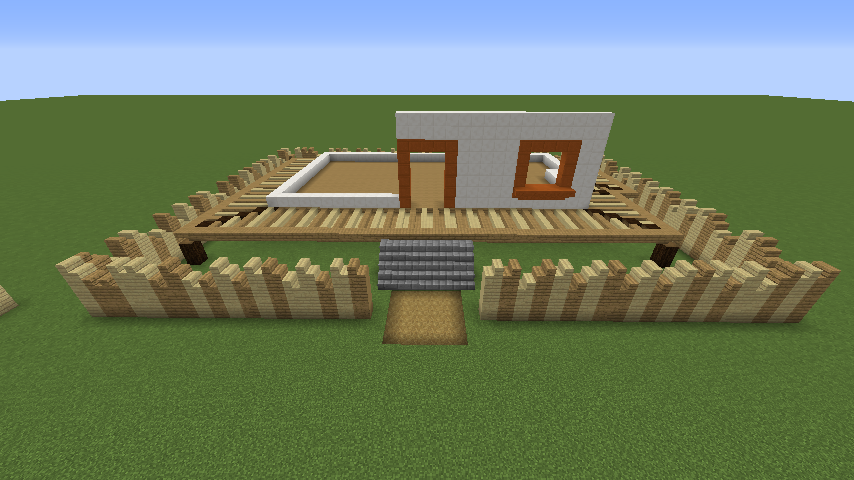Minecrafterししゃもがマインクラフトでぷっこ村にフィリフヨンカの家を建築する4