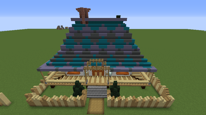 Minecrafterししゃもがマインクラフトでぷっこ村にフィリフヨンカの家を建築する10