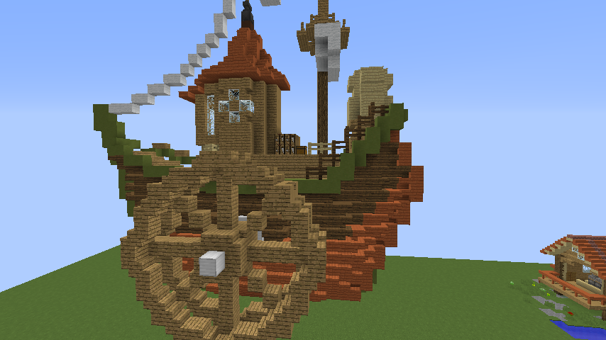 Minecrafterししゃもがマインクラフトでぷっこ村に海のオーケストラ号を建築するよ5