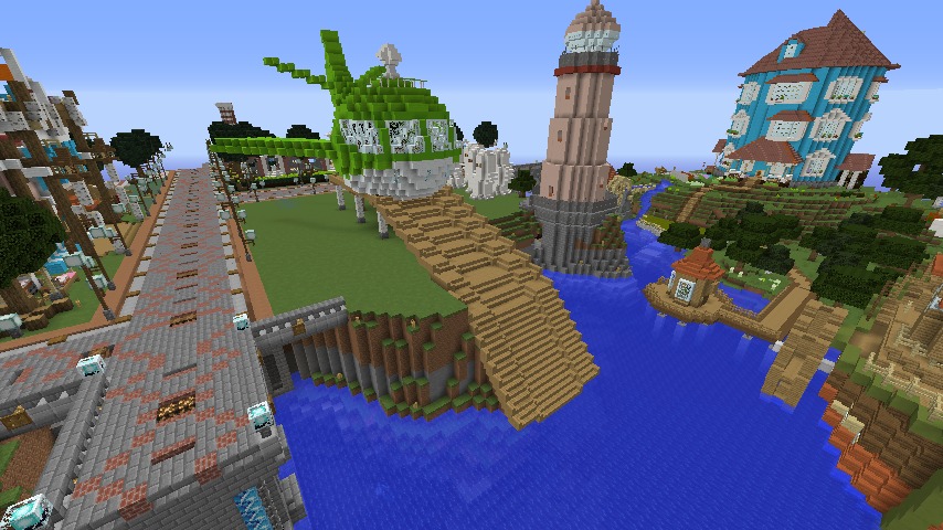 Minecrafterししゃもがマインクラフトでぷっこ村に新・海のオーケストラ号を作る10