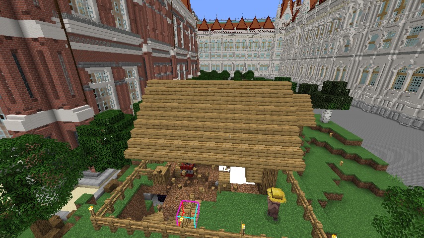 Minecrafterししゃもがマインクラフトでぷっこ村に建てた別荘が爆破される7