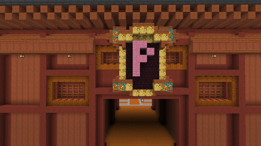 Minecrafterししゃもがマインクラフトで焼失した首里城奉神門をぷっこ村に再建する5