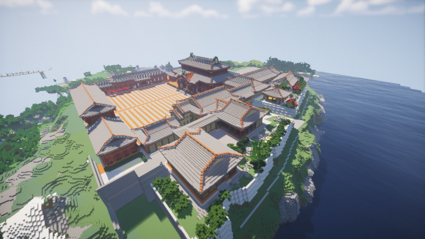 Minecrafterししゃもがマインクラフトで再建した首里城をぷっこ村に移築してみる8