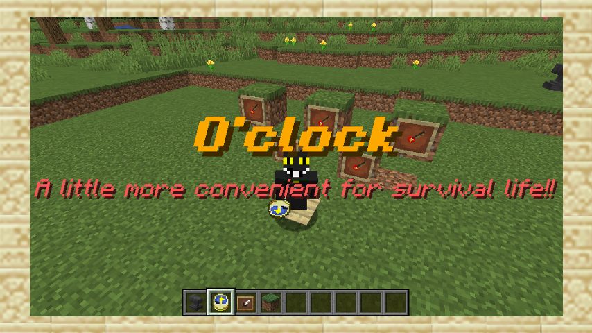 Minecrafterししゃもがマインクラフトで作ったデータパック「O'clock」の紹介をする1