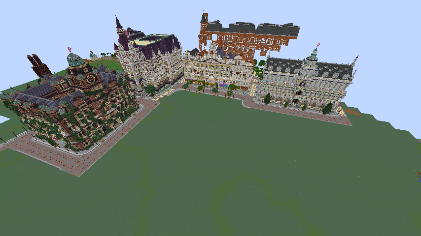 Minecrafterししゃもがマインクラフトでぷっこ村に作ってるベルギーっぽい区でボツを出してしまった話1
