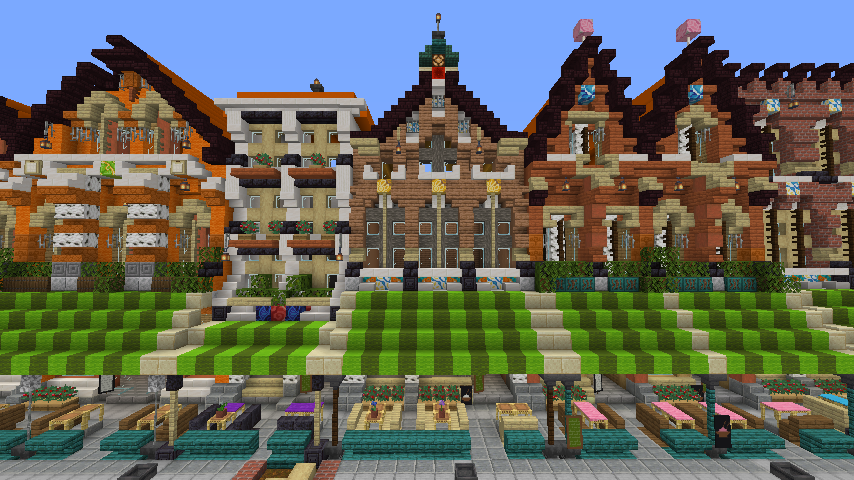 Minecrafterししゃもがマインクラフトでぷっこ村に作ってるベルギーっぽい区でボツを出してしまった話2