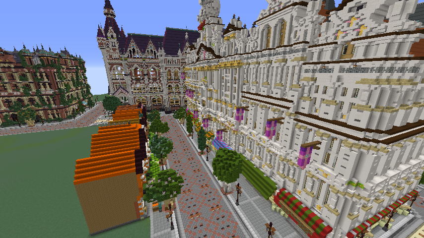 Minecrafterししゃもがマインクラフトでぷっこ村に作ってるベルギーっぽい区でボツを出してしまった話12