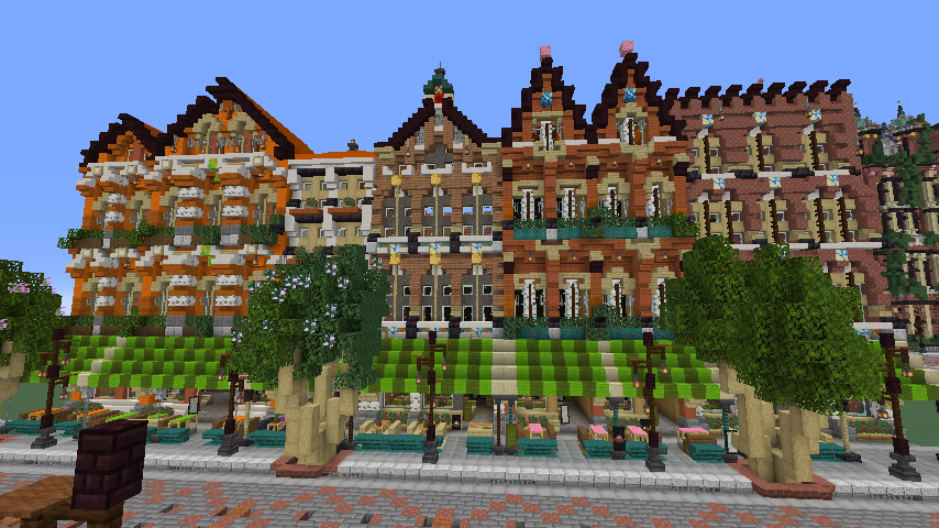 Minecrafterししゃもがマインクラフトでぷっこ村に作ってるベルギーっぽい区でボツを出してしまった話13
