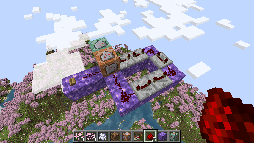 桜のピンクが綺麗なので、ぷっこ村のししゃもがタンディン教会作ってみる4